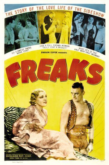 Freaks movie poster Sign 8in x 12in