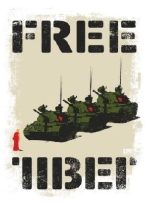 Free Tibet poster tin sign Wall Art