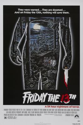 Friday The 13Th movie poster Metal Print 8in x 12in