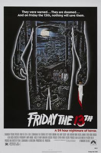 Friday The 13Th movie poster Sign 8in x 12in