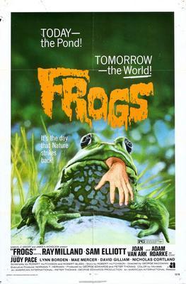 Frogs movie poster Sign 8in x 12in
