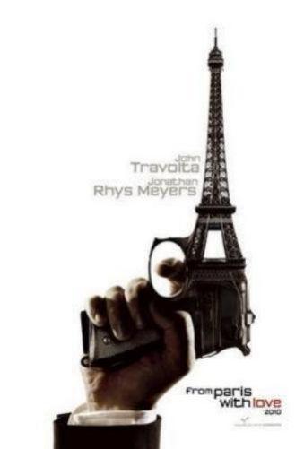 From Paris With Love movie poster Sign 8in x 12in