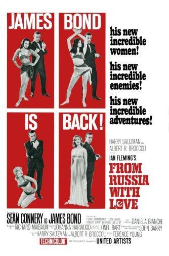 From Russia With Love movie poster Sign 8in x 12in
