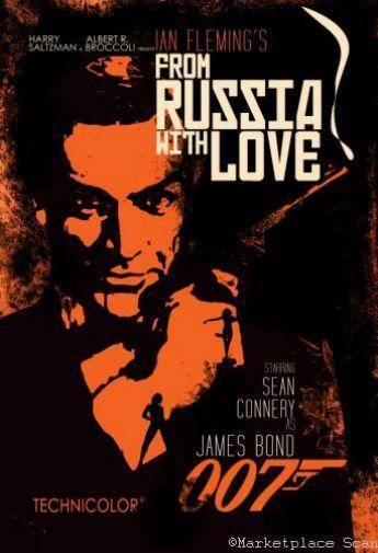 From Russia With Love movie poster Sign 8in x 12in