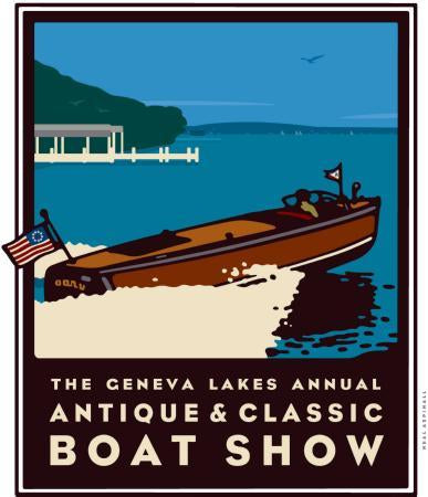 Geneva Boat Show Great Art Photo Sign 8in x 12in