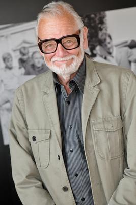 George Romero Gray Jacket Metal Print 8in x 12in