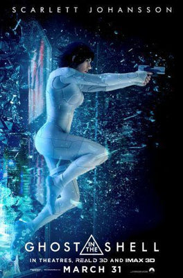 Ghost In The Shell movie poster Metal Print 8in x 12in