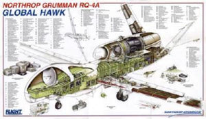 Global Hawk Cutaway Poster On Sale United States