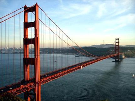 Golden Gate Bridge poster tin sign Wall Art