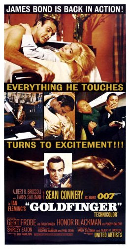 Goldfinger Movie Poster James Bond 11x17 Mini Poster