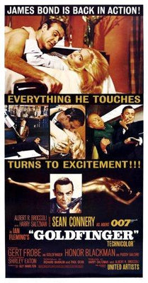 Goldfinger Movie Poster Metal Poster Choose Style The Poster Depot