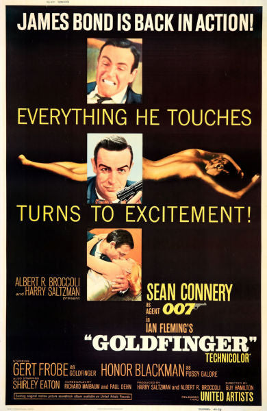 Goldfinger Metal Print 8inx12in | The Poster Depot The Poster Depot