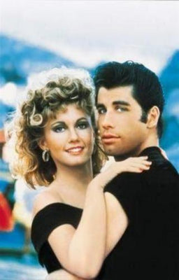 Grease Art No Text John Travolta Metal Movie Poster 8in x 12in