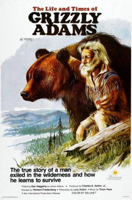 Grizzly Adams Metal Print 8in x 12in