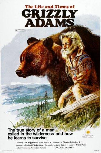 Grizzly Adams Photo Sign 8in x 12in