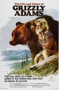 Grizzly Adams poster tin sign Wall Art