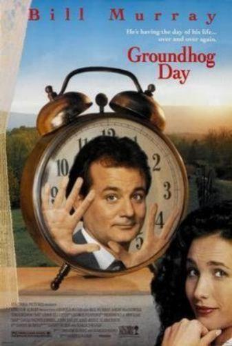 Groundhog Day movie poster Sign 8in x 12in