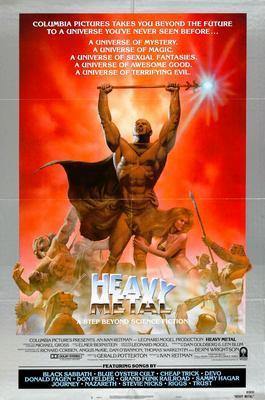 Heavy Metal Den movie poster Metal Print 8in x 12in
