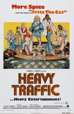 Heavy Traffic movie poster Metal Print 8in x 12in