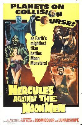 Hercules Against The Moon Men Metal Movie Poster 8in x 12in