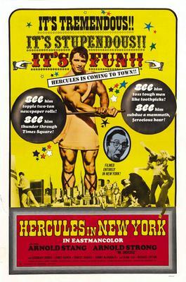 Hercules In New York Metal Movie Poster 8in x 12in