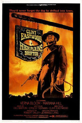 High Plains Drifter Metal Movie Poster 8in x 12in The Poster Depot