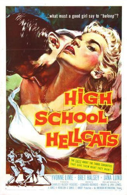 High School Hellcats Metal Movie Poster 8in x 12in
