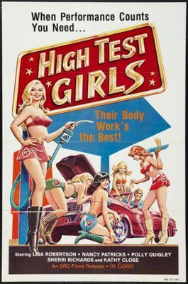 High Test Girls movie poster Metal Print 8in x 12in