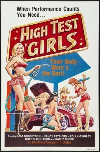 High Test Girls movie poster Sign 8in x 12in