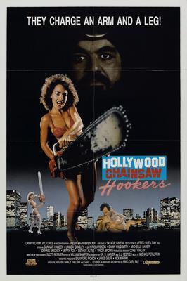 Hollywood Chainsaw Hookers movie poster Metal Print 8in x 12in