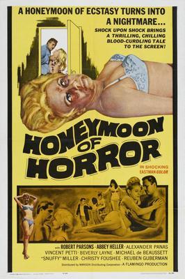 Honeymoon Of Horror Metal Movie Poster 8in x 12in