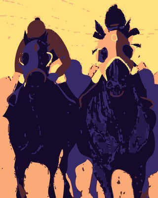 Horse Racing Pop Art Metal Poster Choose Style The Poster Depot