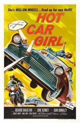 Hot Car Girl movie poster Sign 8in x 12in