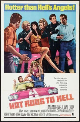 Hot Rods Metal Movie Poster 8in x 12in