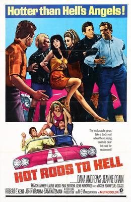 Hot Rods To Hell Metal Movie Poster 8in x 12in