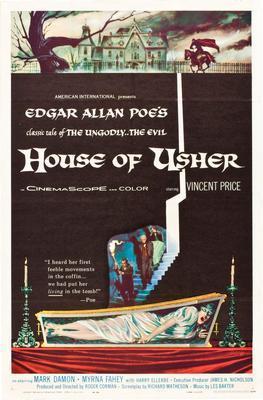 House Of Usher movie poster Metal Print 8in x 12in