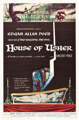 House Of Usher movie poster Sign 8in x 12in