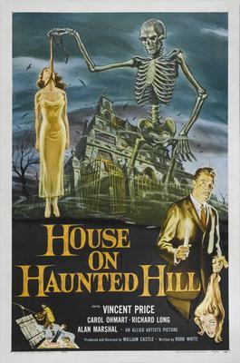 House On Haunted Hill Metal Movie Poster 8in x 12in
