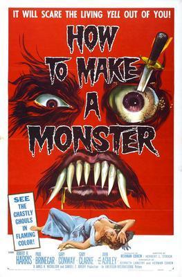 How To Make A Monster movie poster Sign 8in x 12in