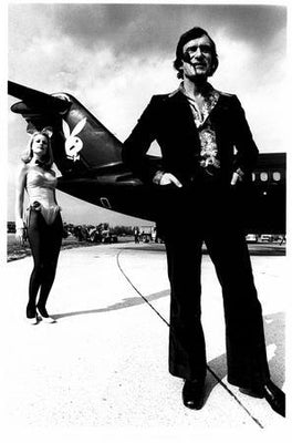 Hugh Hefner Metal Print 8in x 12in