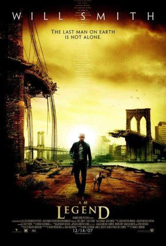 I Am Legend movie poster Sign 8in x 12in