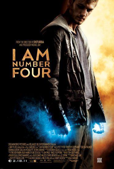 I Am Number Four movie poster Sign 8in x 12in