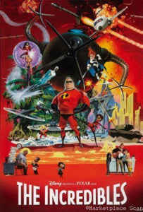 Incredibles The movie poster Sign 8in x 12in