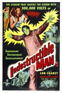 Indestructible Man movie poster Sign 8in x 12in