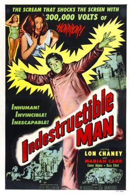 Indestructible Man Metal Movie Poster 8in x 12in