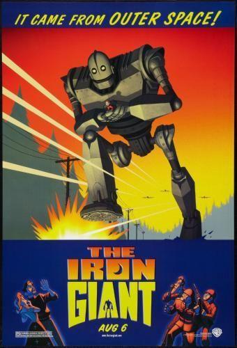 Iron Giant movie poster Sign 8in x 12in