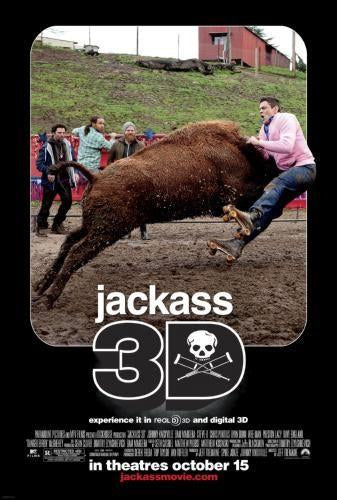 Jackass 3D movie poster Sign 8in x 12in