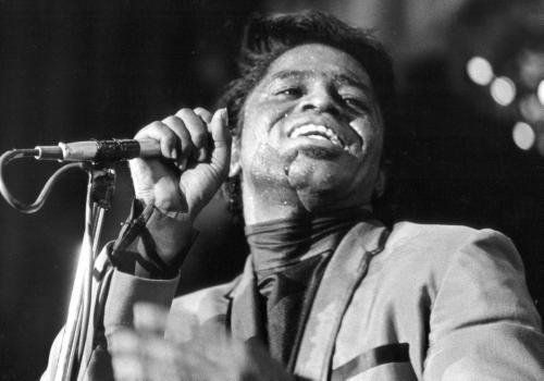 James Brown Photo Sign 8in x 12in