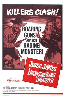 Jesse James Meets Frankensteins Daughter Photo Sign 8in x 12in
