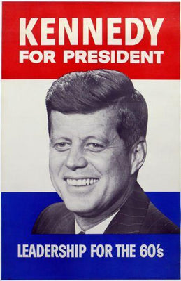 Jfk John F. Kennedy Metal Print 8in x 12in
